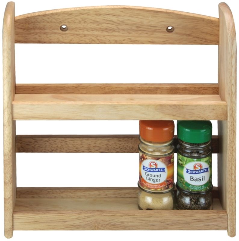 Spice Rack 2 Tier Wood Timbermills