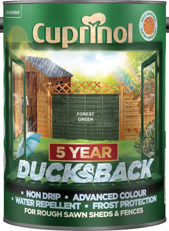 Cuprinol Ducksback Forest Green 5 Litres Timbermills