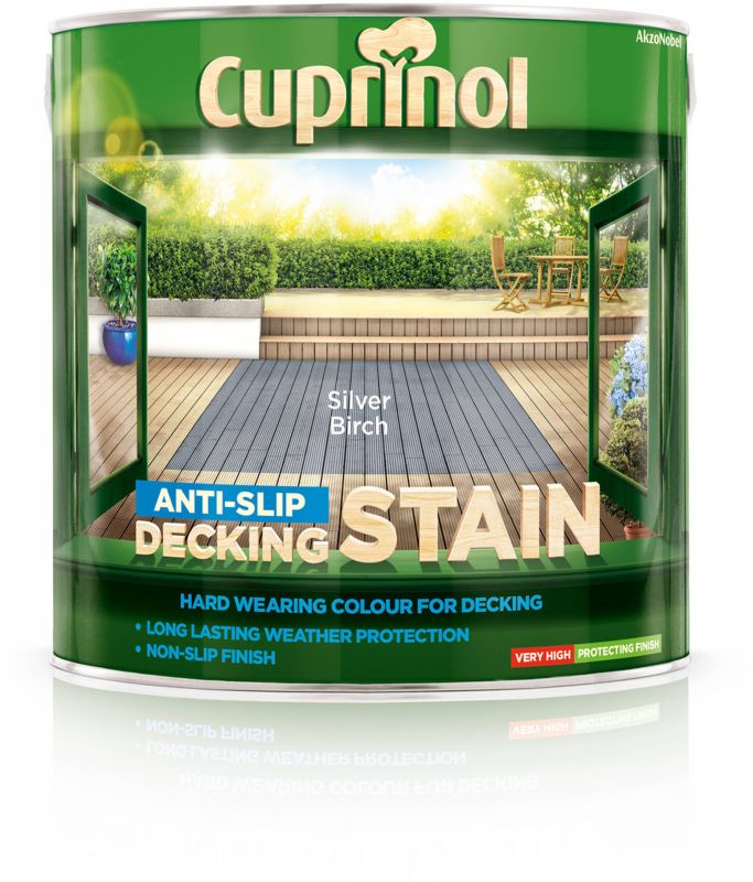 Cuprinol Decking Stain 2.5 Litres Silver Birch Timbermills Cuprinol Decking Stain 2.5 Litres Silver Birch Timbermills