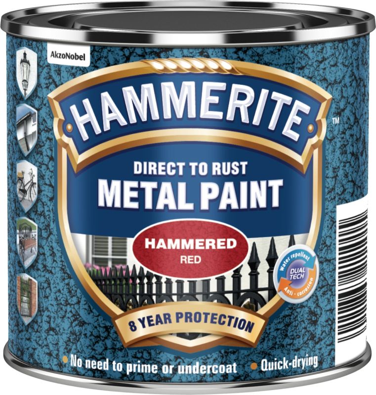 Hammerite Hammered Red 250ml - Timbermills