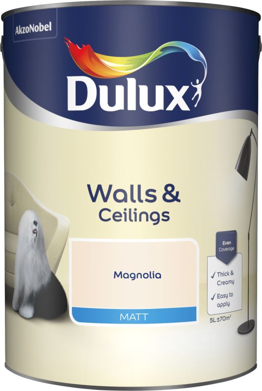 Dulux Magnolia Matt Emulsion Litres Timbermills