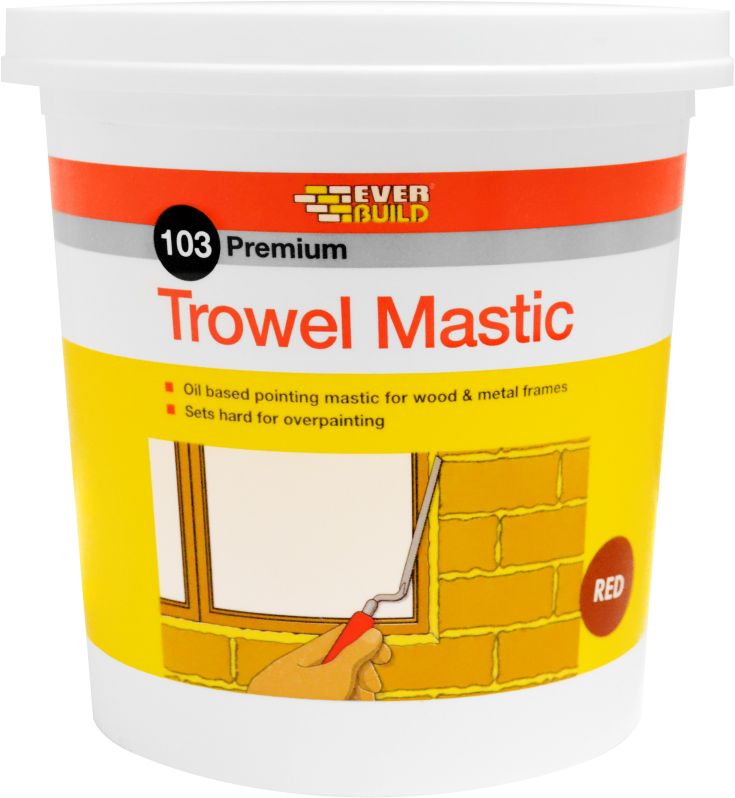 Everbuild Trowel Mastic Red 3kg Timbermills