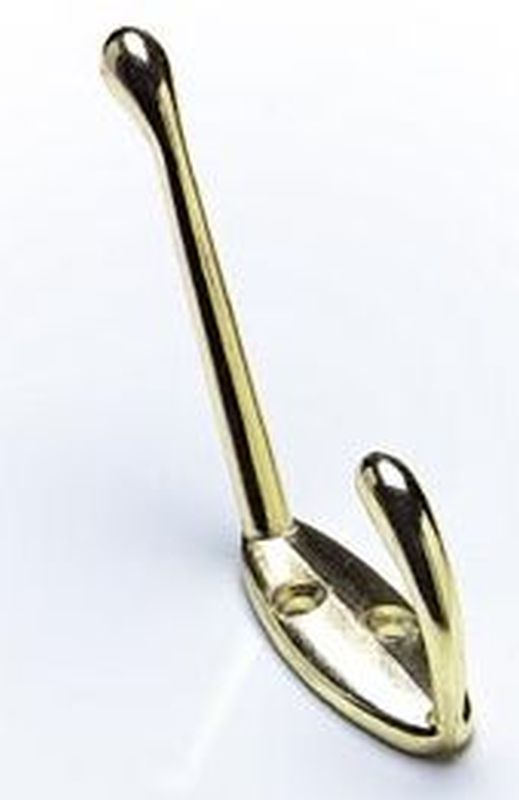 Hat Coat Hook Brass Timbermills